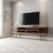 Manhattan Comfort Utopia 70.47" TV Stand with Splayed Wooden Legs and 4 Shelves in Maple Cream 19755 - alternate 2